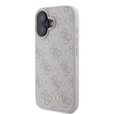 Guess GUESS GUHCP16SG4GFPI IPHONE 16 6,1" RŮŽOVÝ/RŮŽOVÝ PEVNÝ OBAL 4G CLASSIC