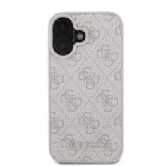 Guess GUESS GUHCP16SG4GFPI IPHONE 16 6,1" RŮŽOVÝ/RŮŽOVÝ PEVNÝ OBAL 4G CLASSIC