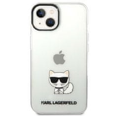 Karl Lagerfeld KARL LAGERFELD KLHCP14MCTTR IPHONE 14 PLUS / 15 PLUS 6,7" PEVNÉ POUZDRO PRŮHLEDNÉ TĚLO CHOUPETTE