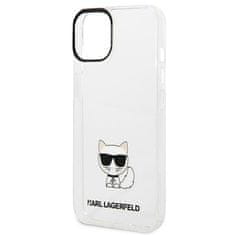 Karl Lagerfeld KARL LAGERFELD KLHCP14MCTTR IPHONE 14 PLUS / 15 PLUS 6,7" PEVNÉ POUZDRO PRŮHLEDNÉ TĚLO CHOUPETTE