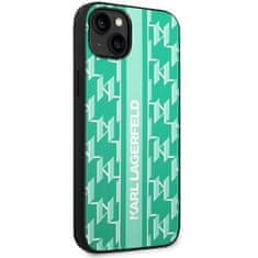 Karl Lagerfeld KARL LAGERFELD KLHCP14MPGKLSKN IPHONE 14 PLUS / 15 PLUS 6,7" PEVNÝ OBAL ZELENÝ/ZELENÝ MONOGRAM STRIPE