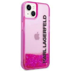 Karl Lagerfeld KARL LAGERFELD KLHCP14MLCKVF IPHONE 14 PLUS / 15 PLUS 6,7" RŮŽOVÝ/RŮŽOVÝ PEVNÝ OBAL LIQUID GLITTER ELONG