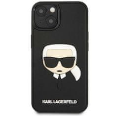 Karl Lagerfeld KARL LAGERFELD KLHCP14MKH3DBK IPHONE 14 PLUS / 15 PLUS 6,7" ČERNÝ/ČERNÝ PEVNÝ OBAL 3D GUMOVÁ KARLOVA HLAVA