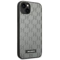 Karl Lagerfeld KARL LAGERFELD KLHCP14MSAKLHPG IPHONE 14 PLUS / 15 PLUS 6,7" PEVNÝ OBAL ŠEDO/ŠEDÉ SAFFIANO MONO METAL LOGO