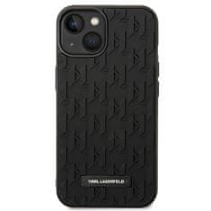 Karl Lagerfeld KARL LAGERFELD KLHCP14MRUPKLPK IPHONE 14 PLUS / 15 PLUS 6,7" PEVNÝ KRYT ČERNO/ČERNÝ 3D MONOGRAM