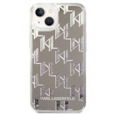 Karl Lagerfeld KARL LAGERFELD KLHCP14MLMNMS IPHONE 14 PLUS / 15 PLUS 6,7" PEVNÝ KRYT STŘÍBRNÝ/STŘÍBRNÝ TEKUTÝ TŘPYTIVÝ MONOGRAM