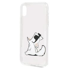 Karl Lagerfeld KARL LAGERFELD KLHCPXCFNRC PEVNÉ POUZDRO NA IPHONE X/XS TRANSPARENTNÍ CHOUPETTE FUN