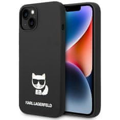 Karl Lagerfeld KARL LAGERFELD KLHCP14MSLCTBK IPHONE 14 PLUS / 15 PLUS 6,7" PEVNÉ POUZDRO ČERNO/ČERNÉ SILIKONOVÉ TĚLO CHOUPETTE