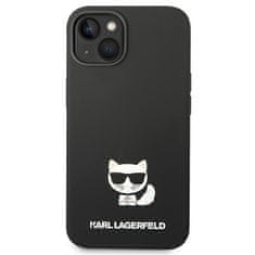 Karl Lagerfeld KARL LAGERFELD KLHCP14MSLCTBK IPHONE 14 PLUS / 15 PLUS 6,7" PEVNÉ POUZDRO ČERNO/ČERNÉ SILIKONOVÉ TĚLO CHOUPETTE