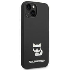 Karl Lagerfeld KARL LAGERFELD KLHCP14MSLCTBK IPHONE 14 PLUS / 15 PLUS 6,7" PEVNÉ POUZDRO ČERNO/ČERNÉ SILIKONOVÉ TĚLO CHOUPETTE