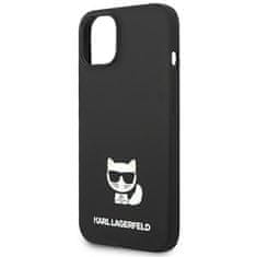 Karl Lagerfeld KARL LAGERFELD KLHCP14MSLCTBK IPHONE 14 PLUS / 15 PLUS 6,7" PEVNÉ POUZDRO ČERNO/ČERNÉ SILIKONOVÉ TĚLO CHOUPETTE