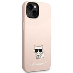 Karl Lagerfeld KARL LAGERFELD KLHCP14MSLCTPI IPHONE 14 PLUS / 15 PLUS 6,7" PEVNÝ OBAL SVĚTLE RŮŽOVÝ/SVĚTLE RŮŽOVÝ SILIKONOVÉ TĚLO CHOUPETTE