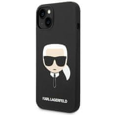 Karl Lagerfeld KARL LAGERFELD KLHCP14MSLKHBK IPHONE 14 PLUS / 15 PLUS 6,7" PEVNÝ KRYT ČERNO/ČERNÝ SILIKON KARL`S HEAD