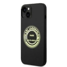 Karl Lagerfeld KARL LAGERFELD KLHCP14MSRSGRCK IPHONE 14 PLUS / 15 PLUS 6,7" PEVNÝ KRYT ČERNÝ/ČERNÝ SILIKONOVÝ RSG