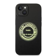 Karl Lagerfeld KARL LAGERFELD KLHCP14MSRSGRCK IPHONE 14 PLUS / 15 PLUS 6,7" PEVNÝ KRYT ČERNÝ/ČERNÝ SILIKONOVÝ RSG