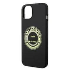 Karl Lagerfeld KARL LAGERFELD KLHCP14MSRSGRCK IPHONE 14 PLUS / 15 PLUS 6,7" PEVNÝ KRYT ČERNÝ/ČERNÝ SILIKONOVÝ RSG