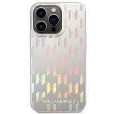 Karl Lagerfeld KARL LAGERFELD KLHCP14XLGMMSV3 IPHONE 14 PRO MAX 6,7" PEVNÝ KRYT STŘÍBRNÝ/STŘÍBRNÝ MONOGRAM IRIDESCENT