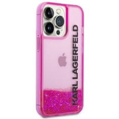 Karl Lagerfeld KARL LAGERFELD KLHCP14XLCKVF IPHONE 14 PRO MAX 6,7" RŮŽOVÝ/RŮŽOVÝ PEVNÝ OBAL LIQUID GLITTER ELONG