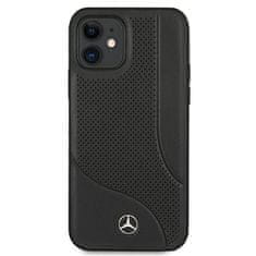 MERCEDES MERCEDES MEHCP12SCDOBK IPHONE 12 MINI 5,4" ČERNÉ/ČERNÉ PEVNÉ POUZDRO KŮŽE PERFOROVANÁ OBLAST