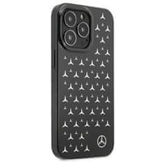 MERCEDES MERCEDES MEHCP13LESPBK IPHONE 13 PRO / 13 6,1" ČERNO/ČERNÉ PEVNÉ POUZDRO SILVER STARS PATTERN