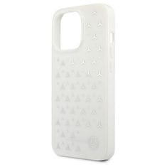 MERCEDES MERCEDES MEHCP13XESPWH IPHONE 13 PRO MAX 6,7" BÍLÝ/BÍLÝ PEVNÝ OBAL SILVER STARS PATTERN