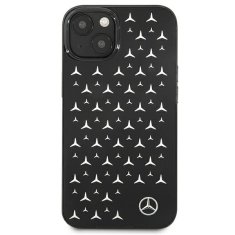 MERCEDES MERCEDES MEHCP13SESPBK IPHONE 13 MINI 5,4" ČERNÝ/ČERNÝ PEVNÝ OBAL SILVER STARS PATTERN