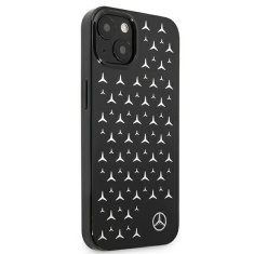 MERCEDES MERCEDES MEHCP13SESPBK IPHONE 13 MINI 5,4" ČERNÝ/ČERNÝ PEVNÝ OBAL SILVER STARS PATTERN