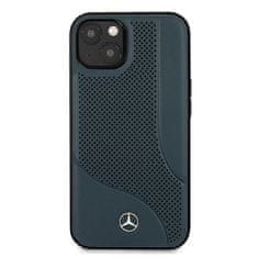 MERCEDES MERCEDES MEHCP13SCDONA IPHONE 13 MINI 5,4" TMAVĚ MODRÁ/NÁMOŘNICKÁ PEVNÁ KOŽENÁ PERFOROVANÁ OBLAST