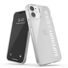 Superdry SUPERDRY SNAP IPHONE 12 MINI PRŮHLEDNÉ POUZDRO BÍLÉ/BÍLÉ 42593