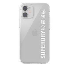 Superdry SUPERDRY SNAP IPHONE 12 MINI PRŮHLEDNÉ POUZDRO BÍLÉ/BÍLÉ 42593