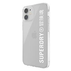 Superdry SUPERDRY SNAP IPHONE 12 MINI PRŮHLEDNÉ POUZDRO BÍLÉ/BÍLÉ 42593