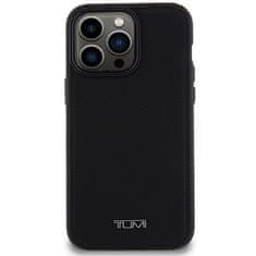 Tumi TUMI TUHMP15XRBAK IPHONE 15 PRO MAX 6,7" ČERNO/ČERNÉ PEVNÉ POUZDRO KOŽENÝ BALISTICKÝ VZOR MAGSAFE