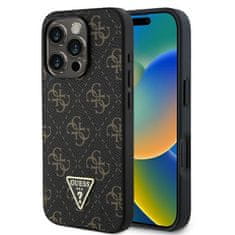 Guess GUESS GUHCP16LPG4GPK IPHONE 16 PRO 6,3" ČERNO/ČERNÝ PEVNÝ OBAL NEW 4G TRIANGLE