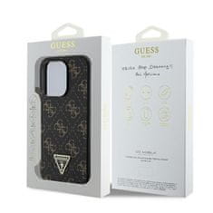 Guess GUESS GUHCP16LPG4GPK IPHONE 16 PRO 6,3" ČERNO/ČERNÝ PEVNÝ OBAL NEW 4G TRIANGLE