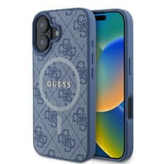 Guess GUESS GUHMP16MG4GFRB IPHONE 16 PLUS 6,7" MODRO/MODRÉ PEVNÉ POUZDRO 4G RING CLASSIC LOGO MAGSAFE