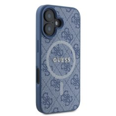 Guess GUESS GUHMP16MG4GFRB IPHONE 16 PLUS 6,7" MODRO/MODRÉ PEVNÉ POUZDRO 4G RING CLASSIC LOGO MAGSAFE