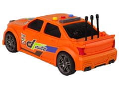 Lean-toys Auto Sportovní Závodní 1:16 Oranžová Zvuk