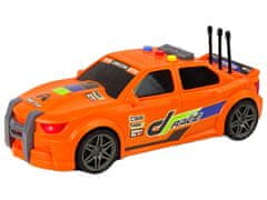 Lean-toys Auto Sportovní Závodní 1:16 Oranžová Zvuk