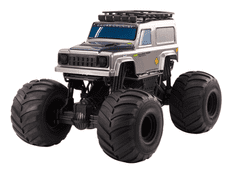 Lean-toys Velké Terénní Auto Na Dálkové Ovládání Suv 2.4G Rc 1:6 Šedivé