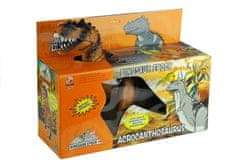 Lean-toys Velký Dinosaurus Na Baterie Chodí Svítí 36 Cm