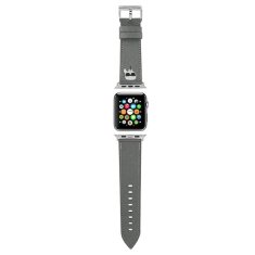 Karl Lagerfeld KARL LAGERFELD KLAWLOKHG APPLE WATCH ŘEMÍNEK 42/44/45 MM STŘÍBRNÝ/STŘÍBRNÝ ŘEMÍNEK SAFFIANO KARL HEADS