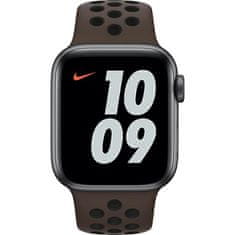 Apple ŘEMÍNEK APPLE WATCH MJ6J3AM/A 38/40/41 MM NIKE SPORT BRAND HNĚDO-ČERNÝ/ŽELEZNÝ KÁMEN-ČERNÝ