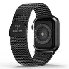 Superdry PÁSEK NA HODINKY SUPERDRY APPLE WATCH 38/40/41 MM SERIES 1/2/3/4/5/6/7/8/SE/SE2 CHAINMAIL BLACK/BLACK 41681