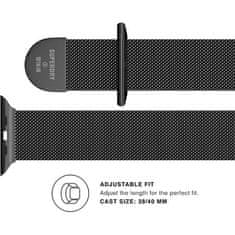 Superdry PÁSEK NA HODINKY SUPERDRY APPLE WATCH 38/40/41 MM SERIES 1/2/3/4/5/6/7/8/SE/SE2 CHAINMAIL BLACK/BLACK 41681