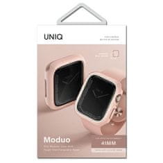 UNIQ UNIQ POUZDRO MODUO APPLE WATCH SERIES 4/5/6/7/8/9/SE/SE2 40/41 MM RŮŽOVO-BÍLÁ/MODRÁ-BÍLÁ