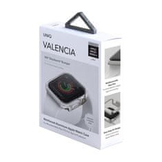 UNIQ UNIQ POUZDRO VALENCIA APPLE WATCH SERIES 4/5/6/SE 40MM. STŘÍBRO/TITANOVÉ STŘÍBRO