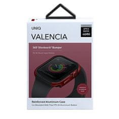 UNIQ UNIQ POUZDRO VALENCIA APPLE WATCH SERIES 4/5/6/SE 44MM. ČERVENÁ/KARMÍNOVĚ ČERVENÁ