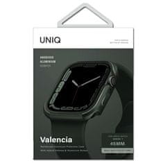 UNIQ UNIQ POUZDRO VALENCIA APPLE WATCH SERIES 4/5/6/7/8/9/SE/SE2 45/44 MM. ZELENÁ/ZELENÁ