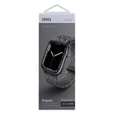 UNIQ UNIQ ASPEN APPLE WATCH ŘEMÍNEK 44/42/45 MM ŘADA 1/2/3/4/5/6/7/8/9/SE/SE2 SPLÉTANÝ DE ŠEDÝ/OBLÁZKOVĚ ŠEDÝ