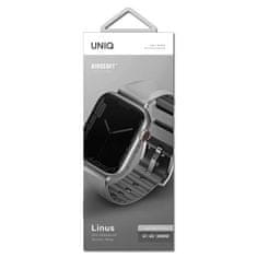 UNIQ UNIQ ŘEMÍNEK LINUS APPLE WATCH SERIES 1/2/3/4/5/6/7/8/9/SE/SE2 38/40/41 MM. AIROSOFT SILIKONOVĚ ŠEDÁ/KŘÍDOVĚ ŠEDÁ